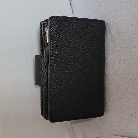 Coach black medium corner zip wallet - Picture 3 of 14